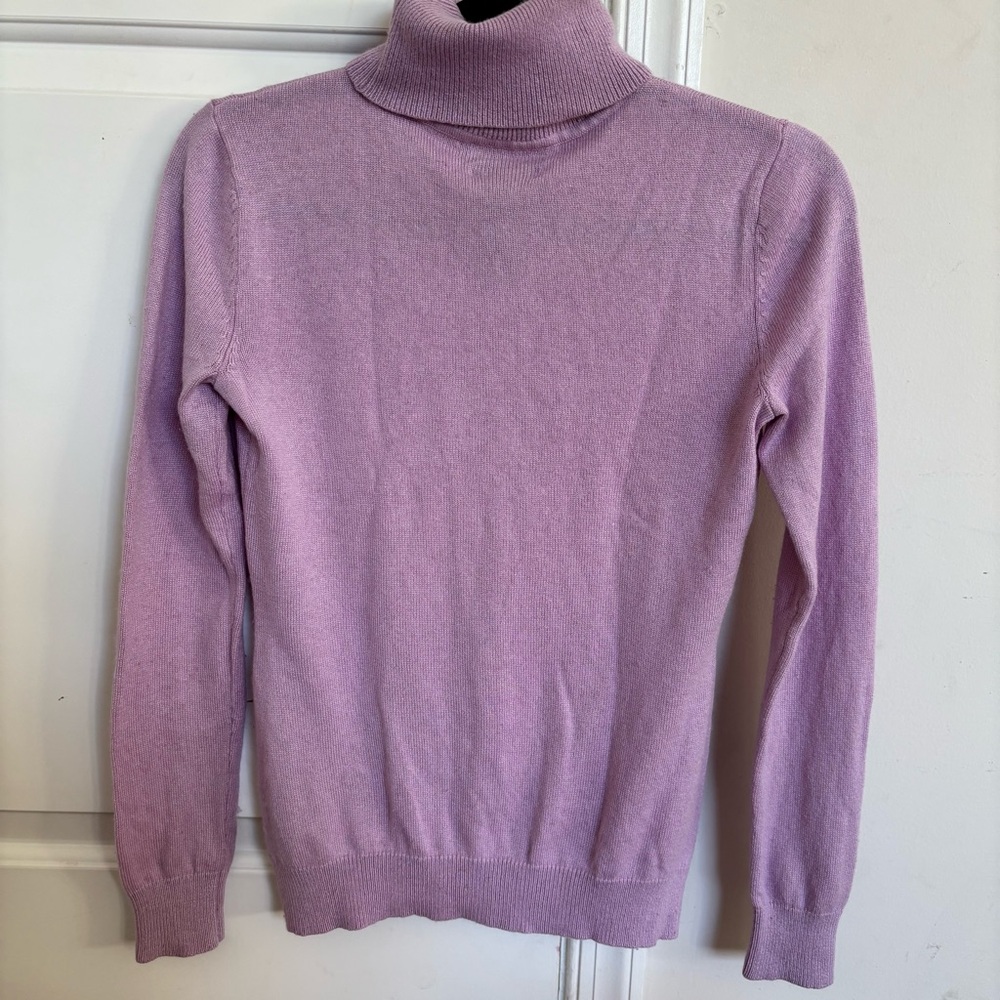 Lauren Ralph Lauren Turtleneck Sweater Silk Cashmere - Picture 4 of 8